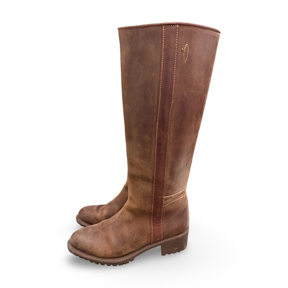 Cartujano De Espana Shoes - Cartujano De Espana Tall Leather Brown Riding Boots Size 38